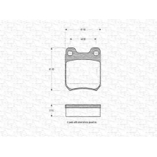 363702160649 MAGNETI MARELLI Комплект тормозных колодок, дисковый тормоз
