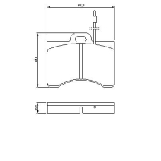 0 986 463 561 BOSCH Комплект тормозных колодок, дисковый тормоз