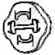 255-853<br />BOSAL<br />Резиновые полоски, система выпуска