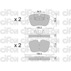 822-675-4 CIFAM Комплект тормозных колодок, дисковый тормоз