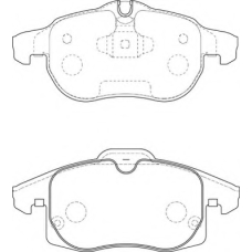 FD6947A NECTO Комплект тормозных колодок, дисковый тормоз
