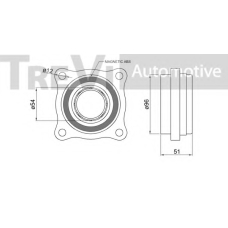 WB2299 TREVI AUTOMOTIVE Комплект подшипника ступицы колеса