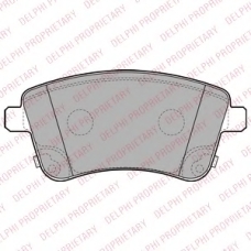 LP2203 DELPHI Комплект тормозных колодок, дисковый тормоз