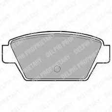 LP533 DELPHI Комплект тормозных колодок, дисковый тормоз