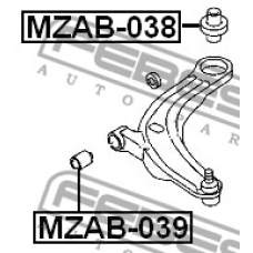 MZAB-038 FEBEST Подвеска, рычаг независимой подвески колеса