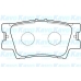 BP-9104 KAVO PARTS Комплект тормозных колодок, дисковый тормоз