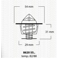 8620 5588 TRISCAN Термостат, охлаждающая жидкость