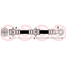 T 56 150 BREMBO Тормозной шланг
