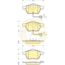 6114882 GIRLING Комплект тормозных колодок, дисковый тормоз