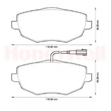 573211B BENDIX Комплект тормозных колодок, дисковый тормоз