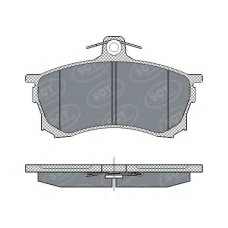 SP 268 SCT Комплект тормозных колодок, дисковый тормоз