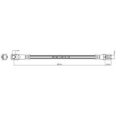 VBH324 MOTAQUIP Тормозной шланг