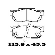 BL1298A2 FTE Комплект тормозных колодок, дисковый тормоз